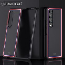 갤럭시z폴드 4 카드 지갑 수납 케이스 지폴드4 스트랩 classic stripe fold case for samsung z fold case skinfeel frosted z