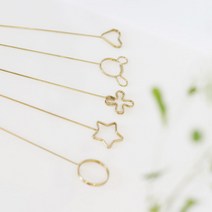 심플 골드 화분 장식 카드꽂이 데코 픽, 3. 클로버, 10개 SET