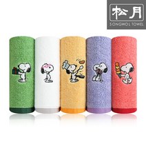 송월 조이풀 스누피 세면타월 1장, 아이보리, 아이보리