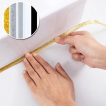 ETN 틈새 모서리 곰팡이 방지 방수 테이프 6M 욕실 주방 화장실 간편시공, 골드펄, 1개