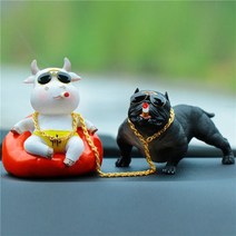 자동차 인테리어 장식 수지 소 호랑이 개 사무실 홈 센터 콘솔 액세서리 용품, [13] 13