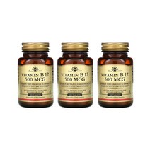 솔가 비타민 B12 500mcg 100정 VitaminB12 [3통기획], 3개