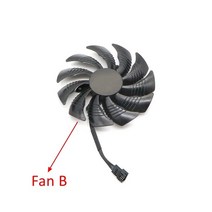 85mm 그래픽 카드 냉각 팬 기가 바이트 GTX 1050Ti 1060 RX 470 480 570 교체 용., 02 2x Fan B_01 85mm