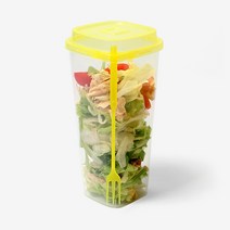 더팩 960ml 사각 샐러드컵 100개 500개, 1세트