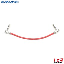 카나레 L-2T2S 커스텀 패치 케이블 / Right Angle, 35cm, 빨강색