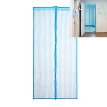 문 모기장 블루 100cm 방문방충망 창문모기장 모기장문 자석모기장 모기장원단 아기침대모기장 탈부착방충망 현