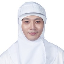 CA42 양옆 마스크걸이 위생모 어깨 덮개 스판 캡 청결, CA42 흰색
