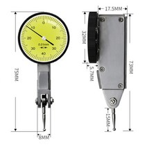 다이얼 인디케이터 인디게이터 dial indicator 정밀 측정디지털 표시기 0-12.7mm0.5 0-25.4mm 0.01mm 미니 마그네틱 베이스 홀더 게이지 캘리퍼스, 협력사, 다이얼 테스트 표시기, 1개