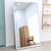 대형 와이드 거치대 전신거울 1000, 그레이