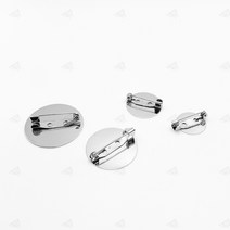 원형 핀 브로치 브롯지 옷핀 코사지 뱃지 빈티지 꽃 부토니에 만들기 수공예 브로찌 핀대 브롯찌 부자재 반제품 브릿지 볼핀 평판 퀼트 공작 배지 액세서리 소량 제작 15mm