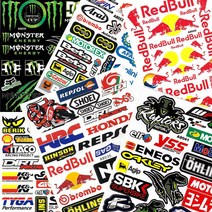 오토바이스티커 바이크데칼 튜닝로고엠블렘 오토바이마크 메이커스티커 한판스티커, 몬스터