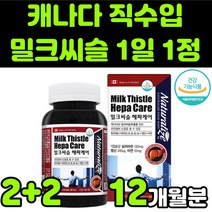 네추럴라이즈 캐나다산 직수입 밀크씨슬 밀크시스 milk thistle 실리마린 silymarin complex 밀크티슬 밀크씨유 시리마린 헤파케어 복합 비타민B군 콤플렉스 직장인, 4박스(12개월분)
