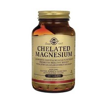 마그네슘 SOLGAR Chelated Magnesium Tablets 100 Count