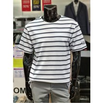 톰스토리 W몰 톰스토리 스트라이프 오버핏 반팔 티셔츠 T202M1312A 11F9