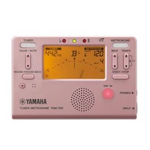 야마하 메트로놈 크로매틱 관악기 듀얼 튜너 TDM-700 2컬러, 플래티넘 핑크