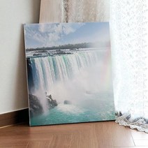 ah840-캔버스액자53x45.5_나이아가라폭포무지개