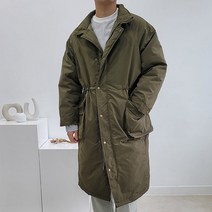 (리티오) 스트링 포켓 롱 야상 패딩점퍼 B 1457