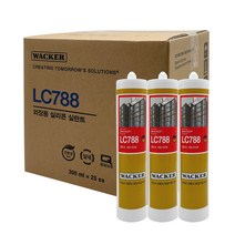 [박스판매] 럭키실리콘 LC788 외장용 렉산용 컨테이너 지붕 판넬 실리콘 (백색 회색 흑색 투명), LC788 - 투명