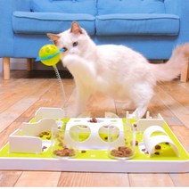 애블리즈 아기 고양이 난이도조절 먹이퍼즐 1탄 2탄 냥냥펀치 토이볼 간식 먹이 장난감, 먹이퍼즐1탄, 1단계