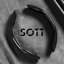 SOTT 고광택 탄소섬유 나노카본 사이드 핸들커버, 카본 블랙