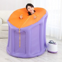 개인찜질방 후끈후끈 무릎찜질기 건식족욕 사우나텐트 찜질방베개 가정용건식사우나 건식사우나기 겨울 튼튼하고위생적인 가정식사우나, 보라색 찜질방에 4L증기 ( 삶기 가능)