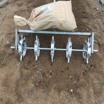 마늘파종기 마늘심기 마늘종자 마늘 양파 펀칭기 파종 롤러, 수동 6줄