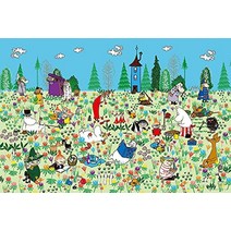 지그 소 퍼즐 무민 꽃밭 피크닉 1000 개 (50x75cm)
