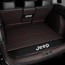 지프 JEEP 트렁크매트 전용 차박매트 레니게이드 그랜드 체로키 리미티드 랭글러 컴패스 글래디에이터 루비콘 서밋전용, 풀세트, 블랙 레드(스트라이프), 차종을 입력해주세요