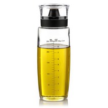 토탈하우스 시노글라스 원형 오일병 (블랙) 300ml 소스병 양념병 (2461)
