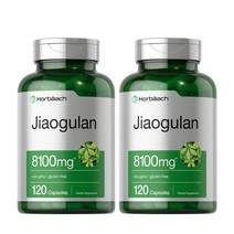 Horbaach 호바흐 돌외잎 효능 추출물 jiaogulan 8100mg 120캡슐 2통, 2개, 120정