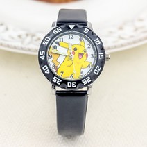 포켓몬 어린이 시계 피카추 팔찌 빛나는 시계 애니메이션 시계 소년과 소녀 벨트 전자 시계 어린이 생일 선물