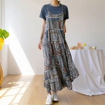 키첼 에스닉 레이어드원피스