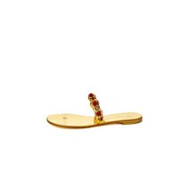 GIUSEPPE ZANOTTI 주세페자노티 WOMEN ROCK 볼 스트랩 토 링 샌들 - 골드