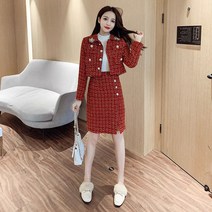 여성 명품 트위드자켓 트위드셋업투피스 트위드세트 장원영 옷