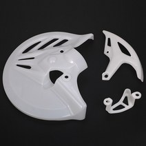 캘리퍼커버 브레이크튜닝 브레이크 디스크 보호 플레이트 커버 플라스틱 후면 캘리퍼스 혼다에 적합 CRF T4 T6 crf 250 450 먼지 자전거, 03 WHITE