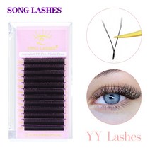 속눈썹SONG LASHES 0.05 YY 프리메이드 팬 속눈썹 연장 살롱 개별 래쉬 아티스트, 01 0.05mm_01 8mm, 01 C