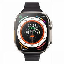 애플워치액정교체 자가수리 스마트 워치 울트라 시리즈 8 NFC Smartwatch 남자 여성 블루투스 전화 방수 무선 충전 HD 애플, Black-HY