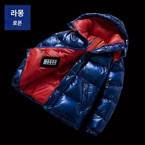 남성유광패딩 다운 재킷 남성용 반짝 이는 짧은 스타일 2023 겨울 새로운 두꺼운 따뜻하고 워시 프리 트렌디 브랜드 스탠드 칼라