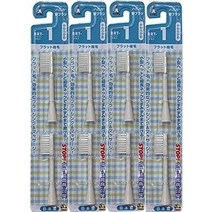 전동 칫솔 하삐카 전용체 브러시 야와라카메 플랫 식모 2개 넣는다(BRT-1T)×4개 세트