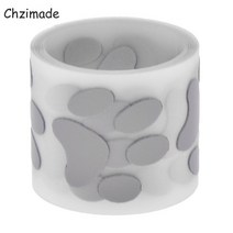 DIY 공예용품 장식품 폼폼 리본 Chzimade-1M x 3cm 벌집 하트 스타 반사 테이프 스티커 의류용 철 가방, 05 5