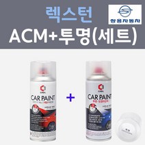 쌍용 렉스턴 ACM 마블그레이 컬러스프레이 + 제투명마감용스프레이 자동차 카 페인트 200ml