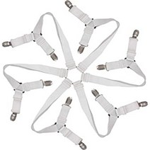 Hosmide Bed Sheet Fasteners Adjustable Elastic Bed Sheet Holder Straps for All Bedsheets Any Size B, 1
