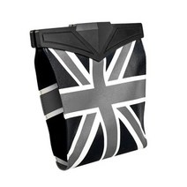 미니쿠퍼 악세사리 자동차 좌석 안티 킥 쓰레기 봉투 시트 백 스토리지 정렬 상자 BMW 미, Black grey flag