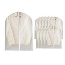 메이스 먼지 방지 지퍼 반투명 옷커버 10P, 지퍼 중 60X80 10P