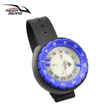 방수 나침판 시계 다이빙 스노쿨링 스킨스쿠버 시계, 푸른