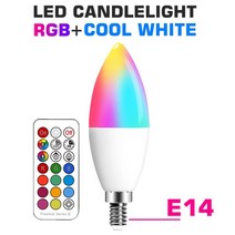 smart for home led 전구 e27 e14 gu10 b22 220v 110v spot 매직 변경 가능 램프 램프 램프 + ir 제어 장식 rgb 화이트, E14 RGB 콜드 화이트