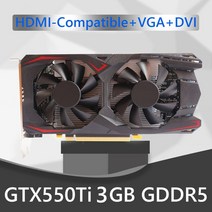 GTX550Ti 1GB 2GB 4GB 6GB 8GB 컴퓨터 그래픽 카드 192bit GDDR5 듀얼 냉각 팬이 장착 된 NVIDIA PCIExpress 2.0 게임용 비디오, 05 3GB D5