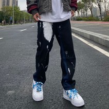 남자 힙합 츄리닝 운동 바지 춤 댄스 스트릿 패션 트레이닝복 봄 유럽과 미국 바이브 스타
