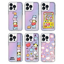 사은품/갤럭시 전기종 정품 BT21 BTS 방탄소년단 캐릭터 귀여운 디자인 홀로그램 하드 범퍼 핸드폰 케이스