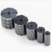 소품정리 강력접착 원형 벨크로 테이프 찍찍이 부직포, 2.흰색 지름20mm(30쌍)